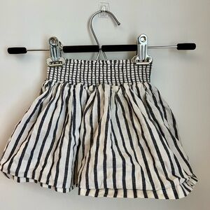 Turtledove London Black and White Striped Skirt